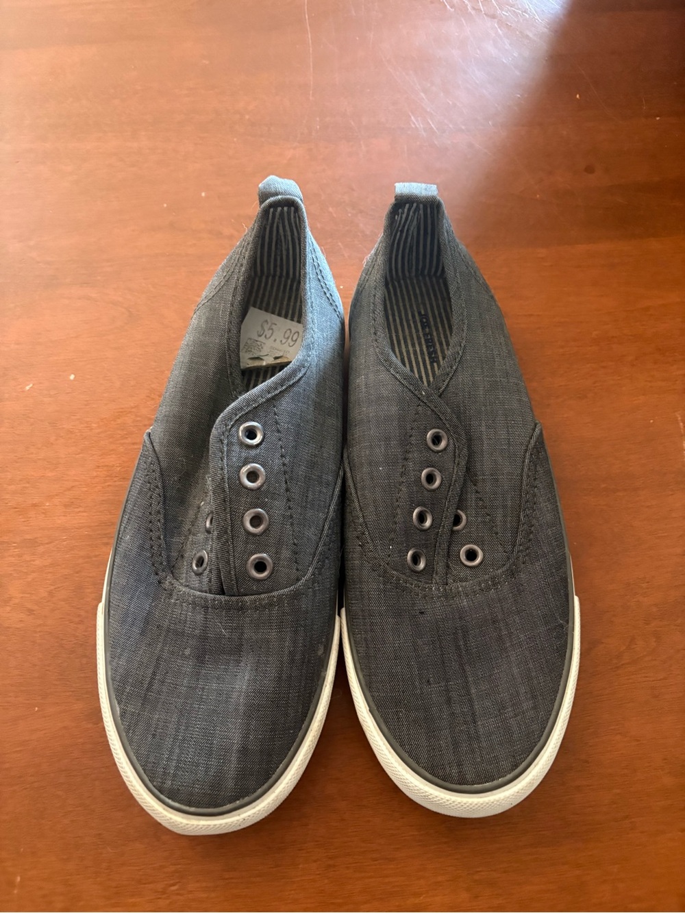 Joe Fresh Women's Slip-On Moccasins in Charcoal